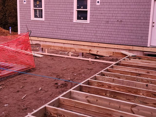 Deck joists and stair framing