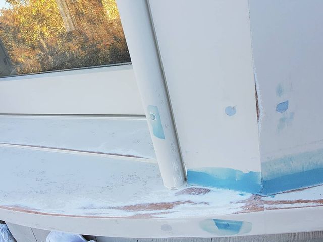 Window trim during painting